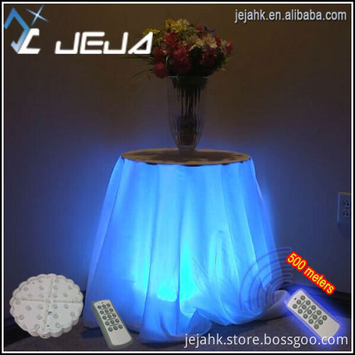 6 inch led flower shape light base for wedding table centerpieces decoration rechargeable battery